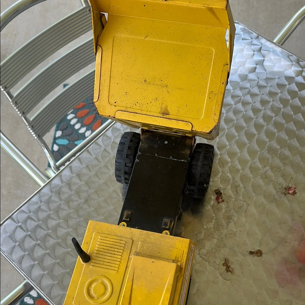 Vintage Nylint Yellow Jumbo Dump Truck Toy - Picture 9 of 12